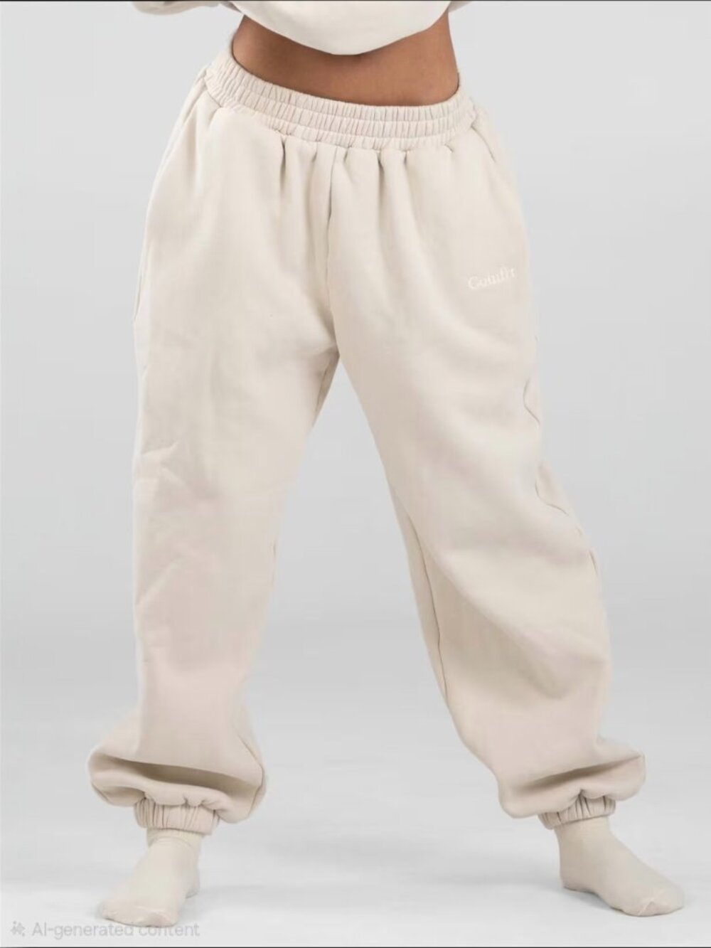 Comfrt Signature Sweatpants - Bone - Size M - KJHU03